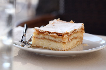 French dessert, mille-feuille