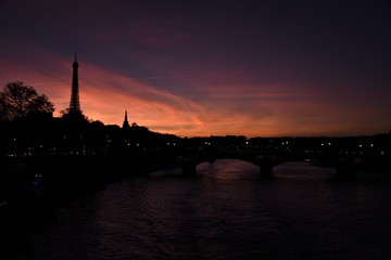 Fototapeta premium Sunset in Paris