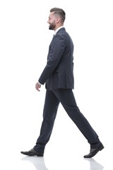 side view of confident businessman