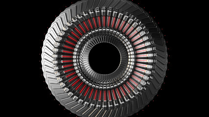 Future technology, security concept background. Mechanical, Robotic gears. Graphic Resource