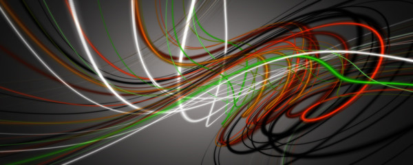 Futuristic particle stripe panorama background design illustration