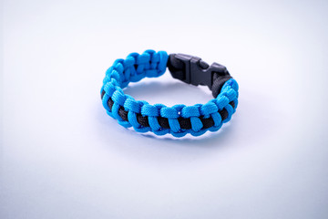 Bracelet paracord with blue