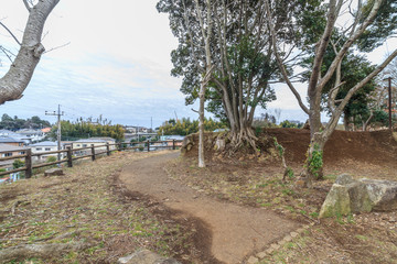 冬の堀込砦の風景