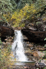 Idyllic Waterfall on Lime Creek near Silverton, Colorado