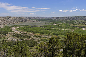 Oxbow Bend in a Western River
