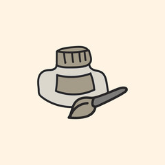 Stationary illustration drawing style