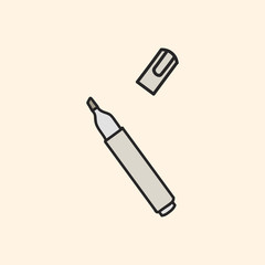Vector of stationery doodle style