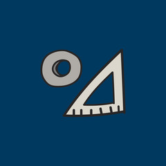 Vector of stationery doodle style