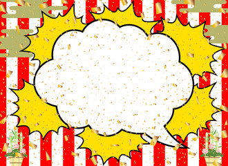 吹き出し 花火 和風背景 Wall Mural Bamboo Bamboo Wallpaper Murals Kid A