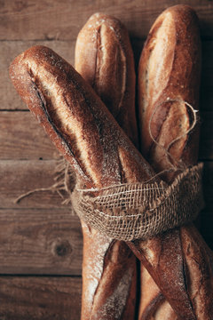Baguettes Tied Together