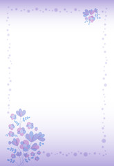 小花のポストカード01。