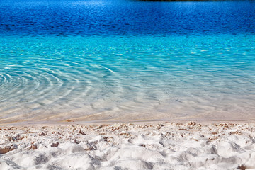 the concept of  relax in the clean water near coastline