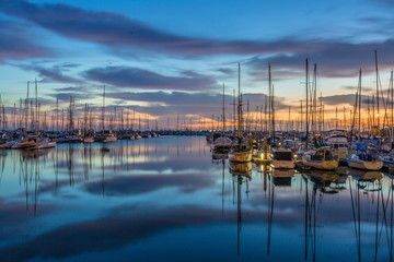 Sunrise at the Manly Marina.