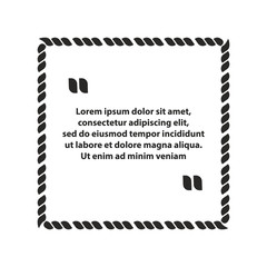 Square Rope Quote Speech