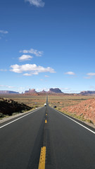 Fototapeta na wymiar Forrest Gump Road in Monument Valley