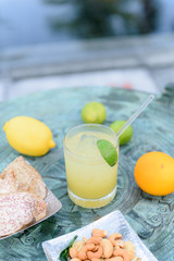 Tropical cocktail for happy hours by the pool