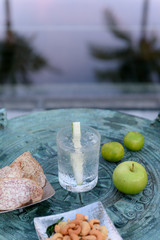 Tropical cocktail for happy hours by the pool