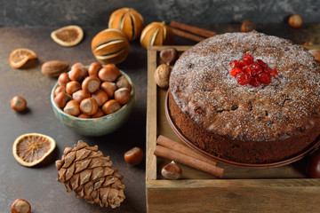 Christmas fruit cake