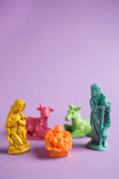 Christmas colored crib