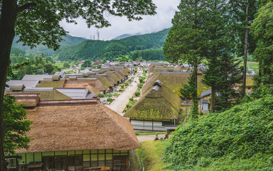 Fototapeta na wymiar 大内宿の風景
