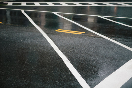 street patterns on a rainy day