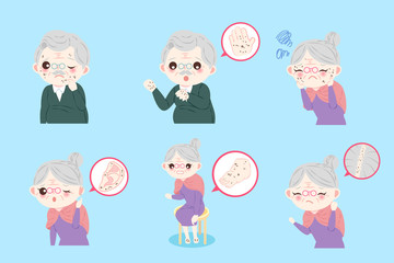 old people with skin problem