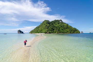 Beautiful sunny day at Koh Porda in Krabi, Thailand