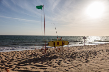 Lifeguard's tools (ISN, Intituto de Salvamento a Naufragos)