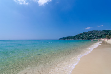 Sunny day at Karon beach Phuket, Thailand
