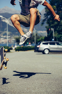 Skater jumping