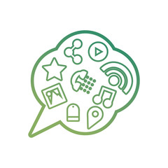 chat bubbles  vector illustration