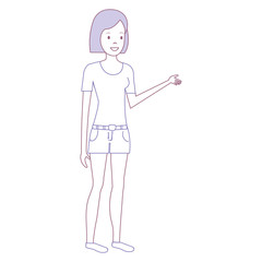 beautiful woman avatar character