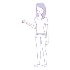 beautiful woman avatar character