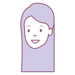 beautiful woman head avatar character