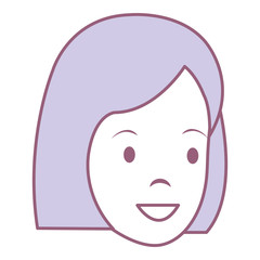 Obraz na płótnie Canvas beautiful woman head avatar character