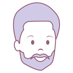 young man head avatar character