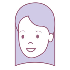 beautiful woman head avatar character