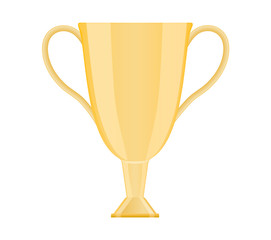 Winner trophy cup icon. . Vector illustration isolated on white background.