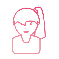 woman face vector illustration