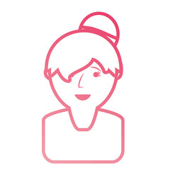 woman face vector illustration
