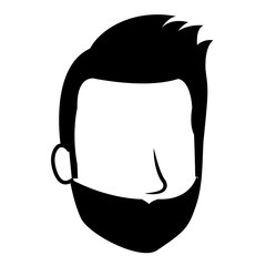 young man head avatar character