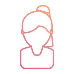 woman face vector illustration