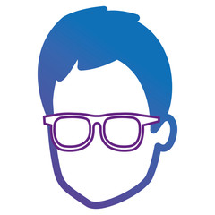 young man head avatar character