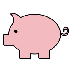 piggy savings isolated icon