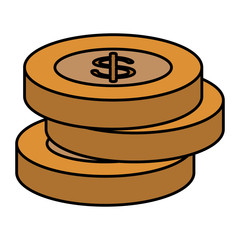 coins money isolated icon