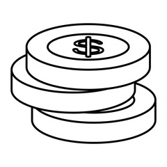 coins money isolated icon