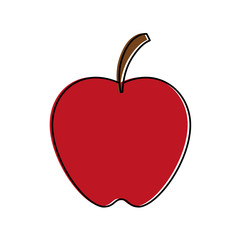 apple fruit icon image vector illustration design 