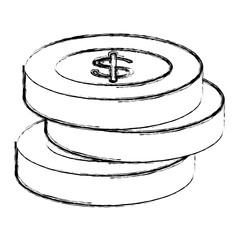 coins money isolated icon