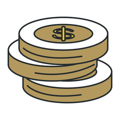 coins money isolated icon