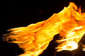 the texture of fire